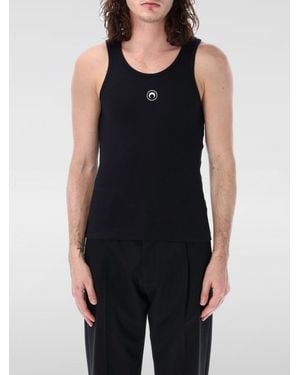 Marine Serre Organic Cotton Tank Top - Black