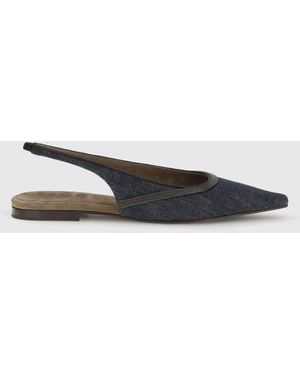 Brunello Cucinelli Ballerines Femme - Blanc