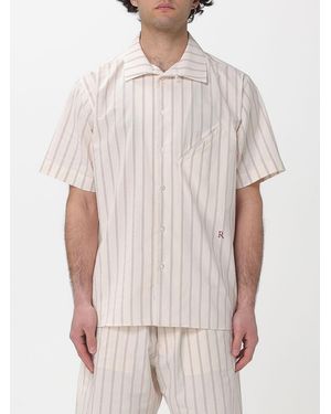 RANRA Striped Cotton Casual Shirt - White