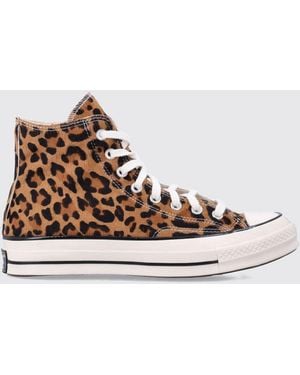 Converse Chuck 70 High-Top-Sneaker Aus Ponyfell-Leder Mit Animal-Print - Weiß