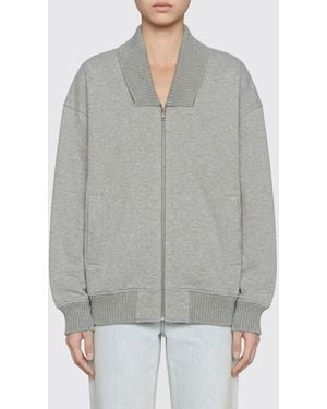 Gucci Sudadera Bomber Con Cremallera De Mezcla De Algodón - Gris