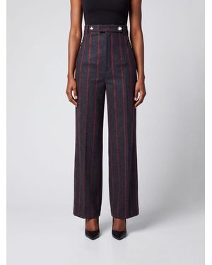 Vivienne Westwood Lauren High-Waisted Wide-Leg Trousers - Blue