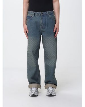 Daily Paper Cotton Wide-Leg Jeans - Blue
