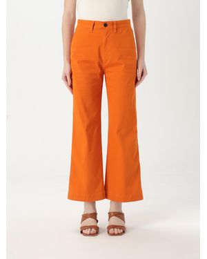 Polo Ralph Lauren Wide Leg Cotton Pants - Orange