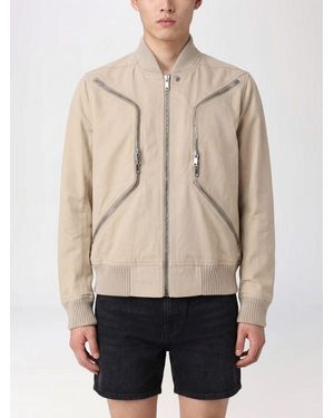 Rick Owens Cotton Bomber Jacket - Natural