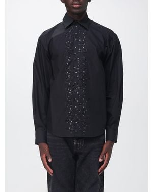 MSGM Classic Cotton Poplin Shirt With French Collar - Blue