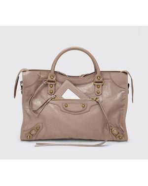 Balenciaga Le City Arena Leather Bag - Brown