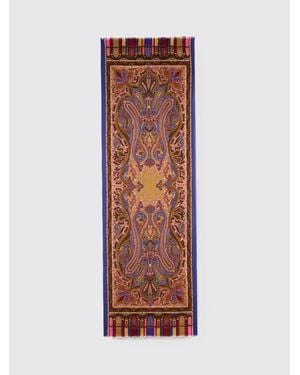 Etro Paisley Print Scarf - Brown