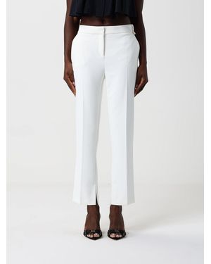 Elisabetta Franchi Pantaloni Cropped - Bianco