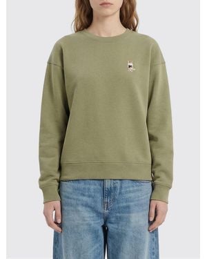 Maison Kitsuné Maison KitsunÉ Cotton Crew Neck Sweatshirt - Green