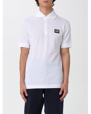 Dolce & Gabbana Basic Polo Shirt With Mini Logo - White