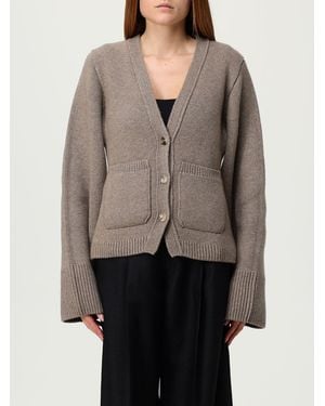KHAITE Cardigan A V - Grigio