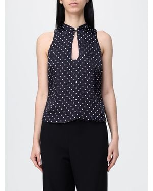 Mar De Margaritas Floral Viscose Top - Blue