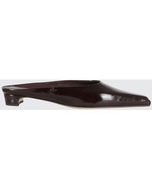Poeve Nappa Faye Mules - White
