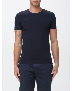 Dondup Slim Stretch Cotton T-Shirt - Blue