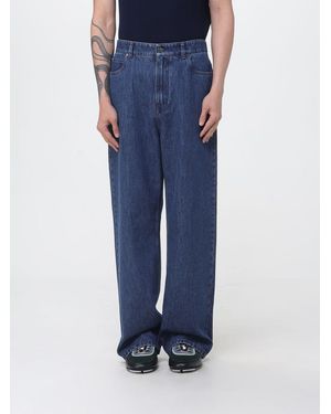 Fendi Wide-Leg Cotton Denim Jeans - Blue