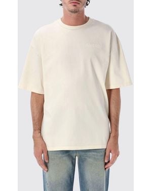 Amiri Relaxed-Fit Cotton T-Shirt With A Contrasting Paisley Logo Print - Natural