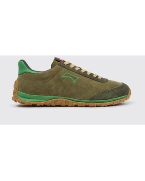 Camper Two-Tone Drift Walk Suede Sneakers With Vibram Sole - Green