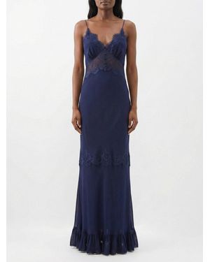 Self-Portrait Kleid Damen - Blau