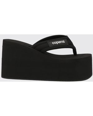 Coperni Keilabsatz-Flip-Flop-Sandale Aus Neopren - Schwarz
