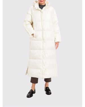 Twinset Long Quilted Puffer Coat - White