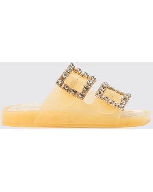 Twinset Pvc Sandal With Rhinestones - Metallic