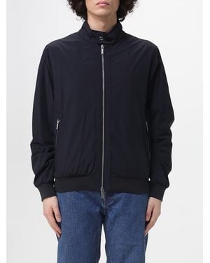 Moorer Polyester Bomber Jacket - Blue