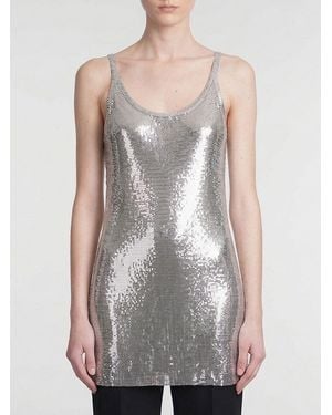 Rabanne Top Aus Metallgeflecht - Weiß