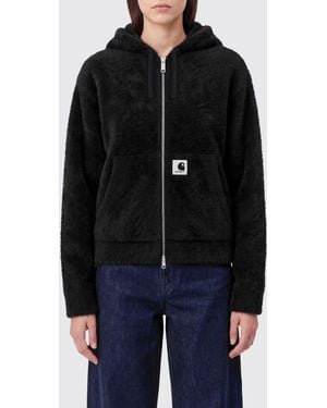 Carhartt Cotton-Blend Zip-Up Hoodie With Adjustable Hood - Black