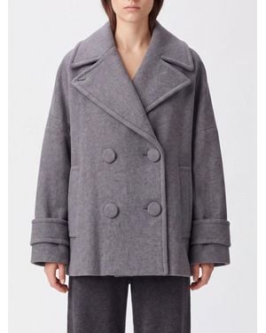 Liu Jo Double-Breasted Short Coat - Gray