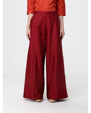 Liviana Conti Ilaria Embroidered Cotton Trousers