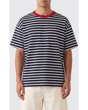 Howlin' All-Over Striped Crew Neck T-Shirt - Blue