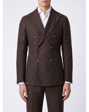 Tagliatore Double-Breasted Blazer - Brown