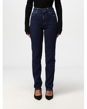 PT01 High-Rise Straight-Leg Denim Jeans - Blue