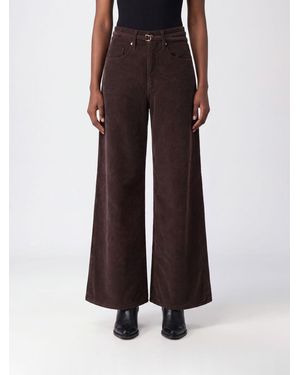 CYCLE Pantalon Large Taille Haute Big Low En Velours Côtelé - Marron