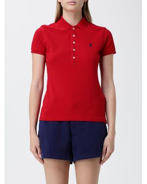 Ralph Lauren Cotton Polo Shirt With Logo - Red