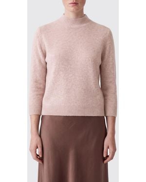 Roberto Collina Long-Sleeved Wool Turtleneck Jumper With Ribbed Trims - Pink