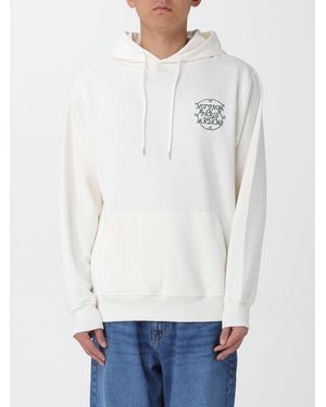 Drole de Monsieur Felpa Con Cappuccio - Bianco