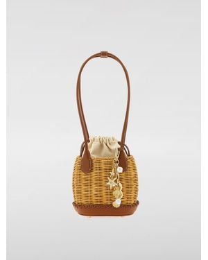 Self-Portrait Schultertasche Damen - Mettallic