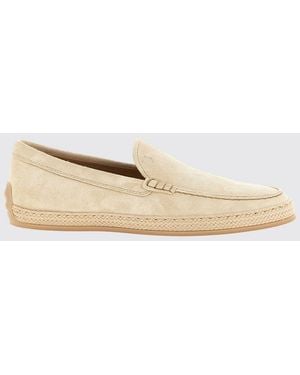 Tod's Suede Loafers - Natural