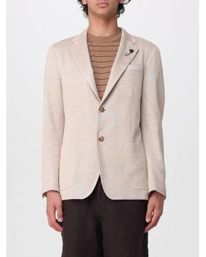 Lardini Single-Breasted Blazer - Natural