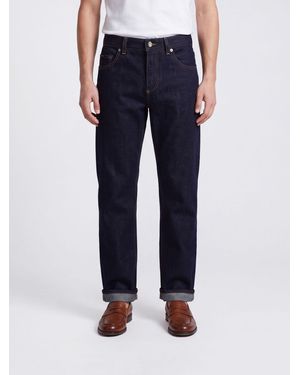 Dolce & Gabbana Dolce &Amp Gabbana Vaqueros Rectos De Corte Regular En Denim De Algodón Negro - Azul