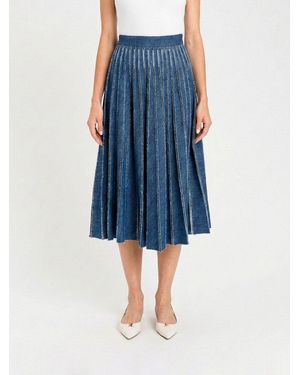 Twinset Pleated Skirt - Blue
