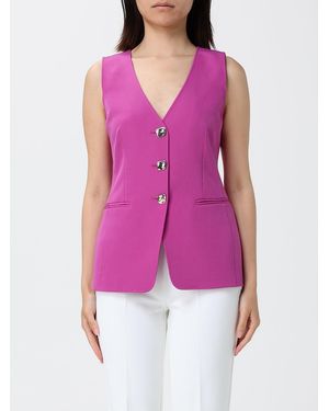 Liu Jo Single-Breasted Tailored Vest - Purple