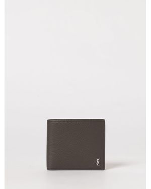 Saint Laurent Tiny Cassandre East/West Wallet - White