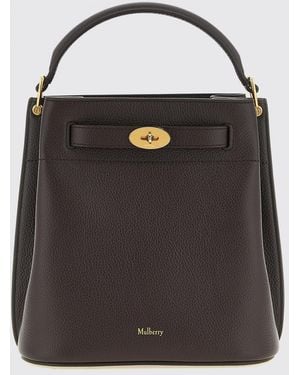 Mulberry Islington Grained Calf Leather Mini Bag With Strap Detailing - Black