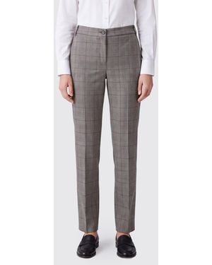 Pinko Pantaloni Chino Gessati Slim Fit - Grigio