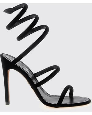 Rene Caovilla Flat Sandals - Black