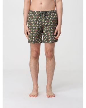 Colmar Printed Polyester Boxer Swim Trunks - Green