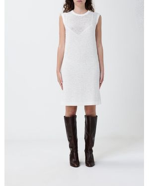 Fabiana Filippi Cotton Dress With Sequins - White